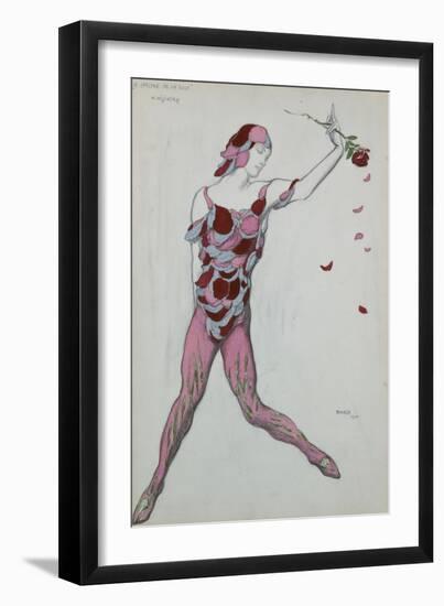 Le Spectre De La Rose, Design for Njinksky's Costume, 1911-Leon Bakst-Framed Giclee Print