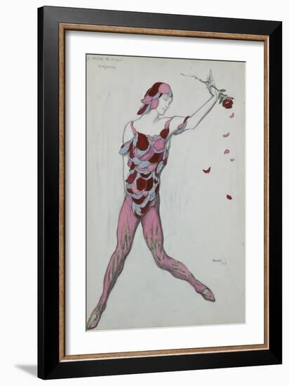 Le Spectre De La Rose, Design for Njinksky's Costume, 1911-Leon Bakst-Framed Giclee Print