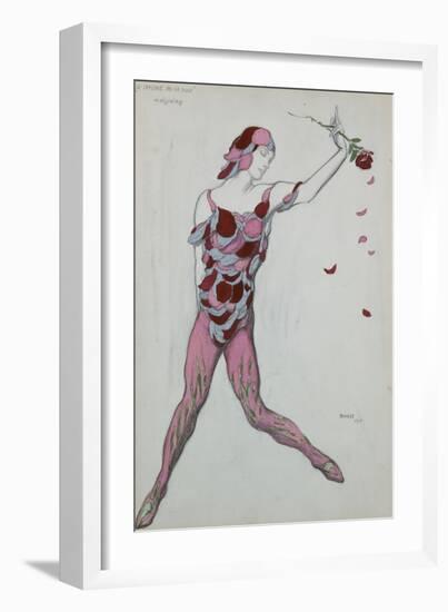 Le Spectre De La Rose, Design for Njinksky's Costume, 1911-Leon Bakst-Framed Giclee Print