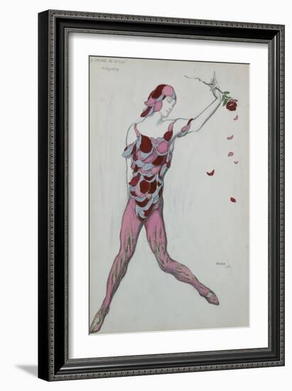 Le Spectre De La Rose, Design for Njinksky's Costume, 1911-Leon Bakst-Framed Giclee Print