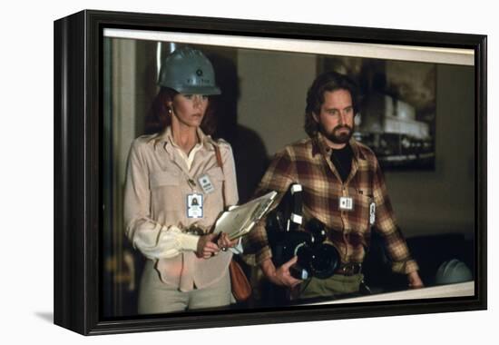 Le Syndrome Chinois THE CHINA SYNDROME by James Bridges with Michael Douglas and Jane Fonda, 1979 (-null-Framed Stretched Canvas