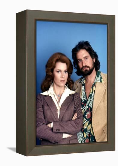 Le Syndrome Chinois THE CHINA SYNDROME by James Bridges with Michael Douglas and Jane Fonda, 1979 (-null-Framed Stretched Canvas