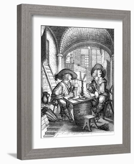 Le Tabac, 17th Century-Abraham Bosse-Framed Giclee Print