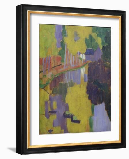 Le Talisman (L'Aven Au Bois D'Amour, Pont-Aven), 1888-Paul Signac-Framed Giclee Print