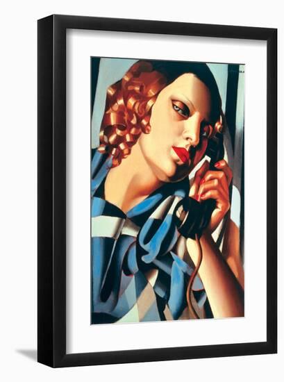 Le Telephone II-Tamara de Lempicka-Framed Premium Giclee Print