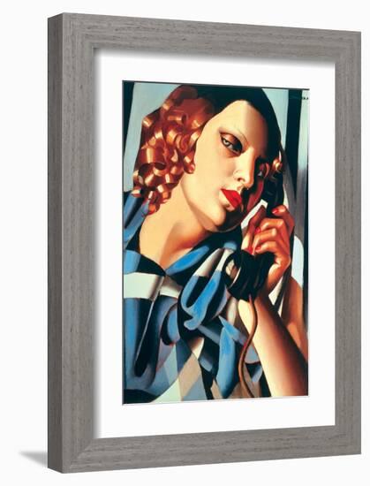 Le Telephone II-Tamara de Lempicka-Framed Premium Giclee Print