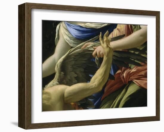 Le Temps vaincu par l'Amour, l'Espérance et la renommée-Simon Vouet-Framed Giclee Print