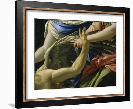 Le Temps vaincu par l'Amour, l'Espérance et la renommée-Simon Vouet-Framed Giclee Print