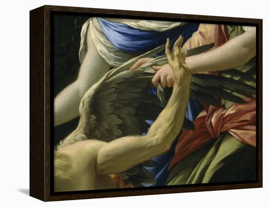 Le Temps vaincu par l'Amour, l'Espérance et la renommée-Simon Vouet-Framed Premier Image Canvas