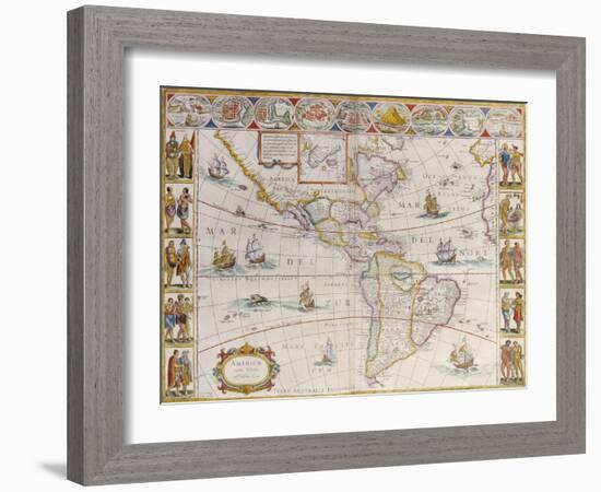 Le Theatre Du Monde Ou Nouvel Atlas, 1638-Johannes Blaeu-Framed Giclee Print