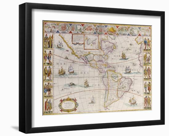 Le Theatre Du Monde Ou Nouvel Atlas, 1638-Johannes Blaeu-Framed Giclee Print