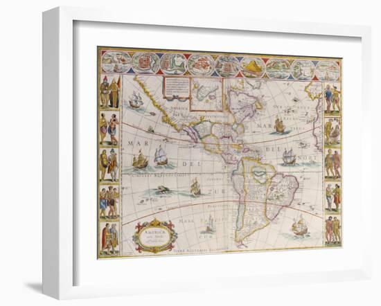 Le Theatre Du Monde Ou Nouvel Atlas, 1638-Johannes Blaeu-Framed Giclee Print