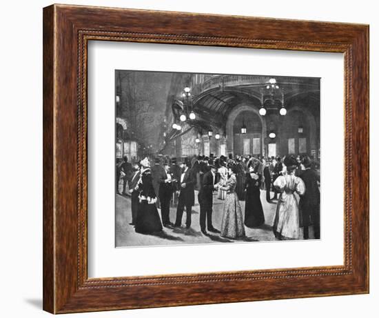 'Le Theatre Du Vaudeville - Pendant L'Entr'acte', 1900-Unknown-Framed Photographic Print