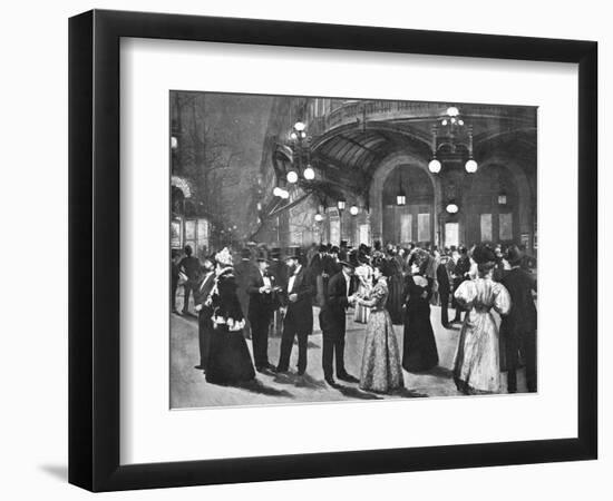 'Le Theatre Du Vaudeville - Pendant L'Entr'acte', 1900-Unknown-Framed Photographic Print