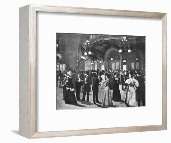 'Le Theatre Du Vaudeville - Pendant L'Entr'acte', 1900-Unknown-Framed Photographic Print