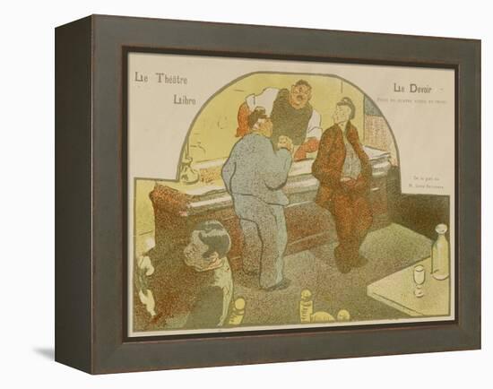 Le Théâtre Libre: Le Devoir, 1892 (Colour Litho)-Henri-Gabriel Ibels-Framed Premier Image Canvas