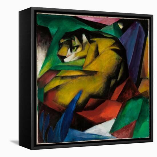 Le Tigre  (The Tiger) Peinture De Franz Marc (1880-1916) - 1912 - Oil on Canvas Dim 115X101,5 Cm S-Franz Marc-Framed Premier Image Canvas