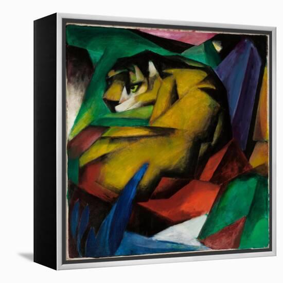 Le Tigre  (The Tiger) Peinture De Franz Marc (1880-1916) - 1912 - Oil on Canvas Dim 115X101,5 Cm S-Franz Marc-Framed Premier Image Canvas