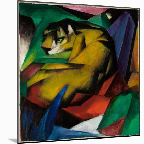 Le Tigre  (The Tiger) Peinture De Franz Marc (1880-1916) - 1912 - Oil on Canvas Dim 115X101,5 Cm S-Franz Marc-Mounted Giclee Print