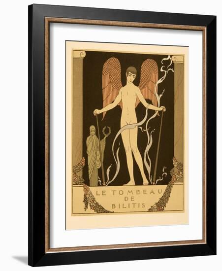 Le Tombeau De Bilitis, Illustration from Les Chansons De Bilitis, by Pierre Louys, Pub. 1922 (Pocho-Georges Barbier-Framed Giclee Print