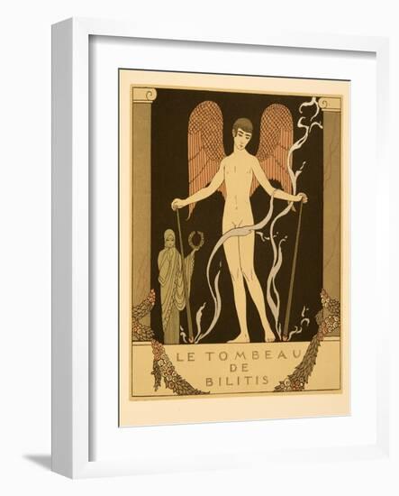 Le Tombeau De Bilitis, Illustration from Les Chansons De Bilitis, by Pierre Louys, Pub. 1922 (Pocho-Georges Barbier-Framed Giclee Print