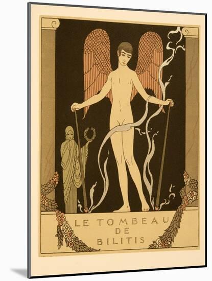 Le Tombeau De Bilitis, Illustration from Les Chansons De Bilitis, by Pierre Louys, Pub. 1922 (Pocho-Georges Barbier-Mounted Giclee Print