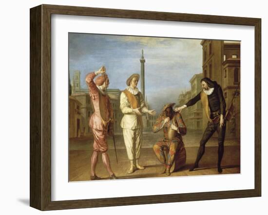 Le Tombeau de maître André (comédie de Brugière de Barante)-Claude Gillot-Framed Giclee Print