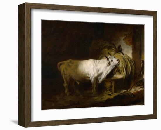 Le toreau blanc a letable-the white bull in the stable-Jean-Honore Fragonard-Framed Giclee Print