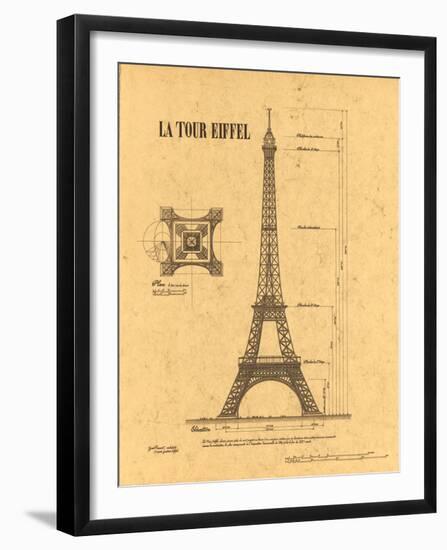 Le Tour Eiffel, Paris, France-Yves Poinsot-Framed Art Print