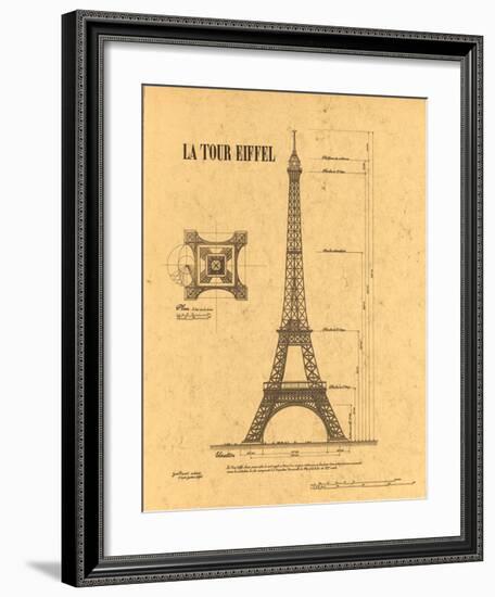 Le Tour Eiffel, Paris, France-Yves Poinsot-Framed Art Print