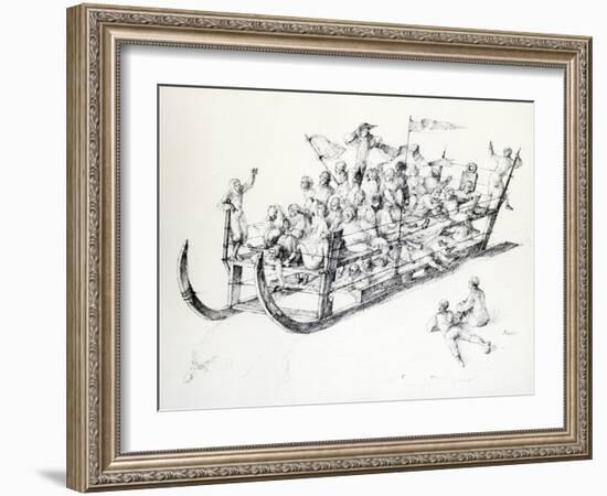 Le Traineau, C1850-1890-Stanislas Lepine-Framed Giclee Print