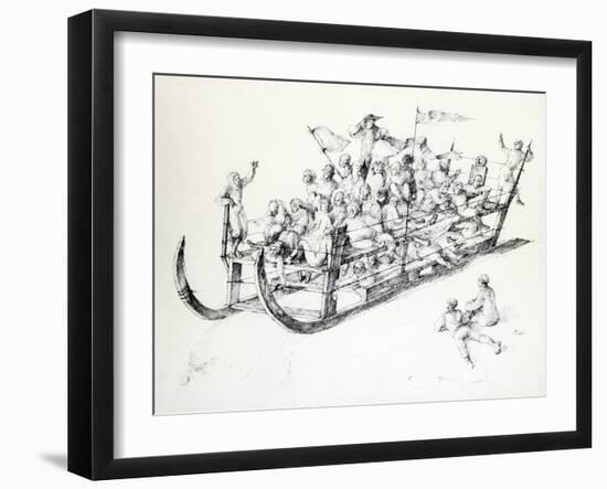 Le Traineau, C1850-1890-Stanislas Lepine-Framed Giclee Print