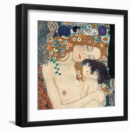 Le tre età della donna-Gustav Klimt-Framed Art Print