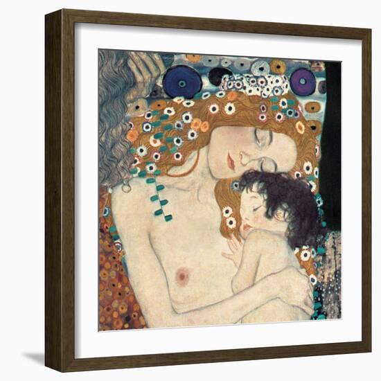 Le tre età della donna-Gustav Klimt-Framed Art Print