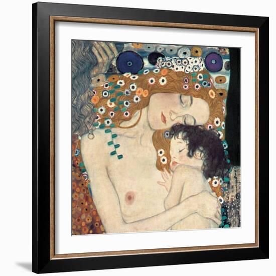 Le tre età della donna-Gustav Klimt-Framed Art Print