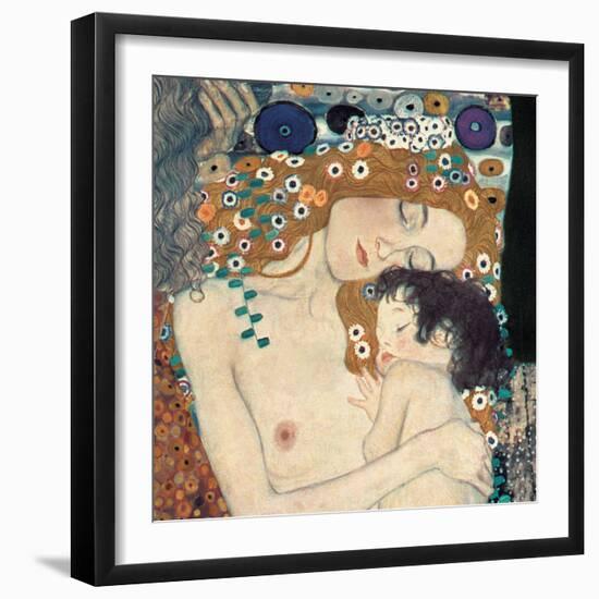 Le tre età della donna-Gustav Klimt-Framed Art Print