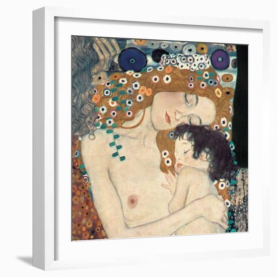 Le tre età della donna-Gustav Klimt-Framed Art Print