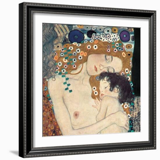 Le tre età della donna-Gustav Klimt-Framed Art Print