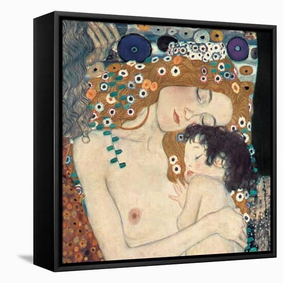 Le tre età della donna-Gustav Klimt-Framed Stretched Canvas