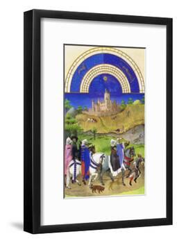 Le Tres Riches Heures Du Duc De Berry - August-Paul Herman & Jean Limbourg-Framed Art Print