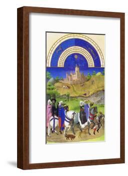 Le Tres Riches Heures Du Duc De Berry - August-Paul Herman & Jean Limbourg-Framed Art Print