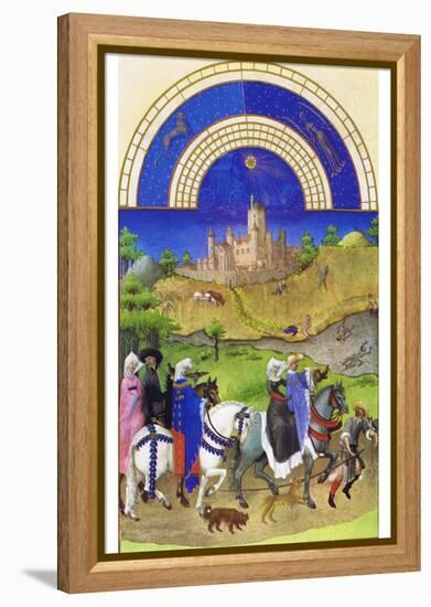 Le Tres Riches Heures Du Duc De Berry - August-Paul Herman & Jean Limbourg-Framed Stretched Canvas