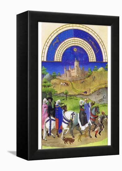 Le Tres Riches Heures Du Duc De Berry - August-Paul Herman & Jean Limbourg-Framed Stretched Canvas