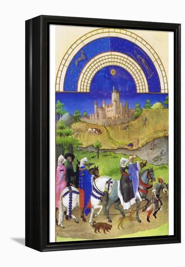 Le Tres Riches Heures Du Duc De Berry - August-Paul Herman & Jean Limbourg-Framed Stretched Canvas