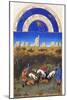 Le Tres Riches Heures Du Duc De Berry - December-Paul Herman & Jean Limbourg-Mounted Art Print