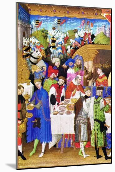 Le Tres Riches Heures Du Duc De Berry - January-Paul Herman & Jean Limbourg-Mounted Art Print