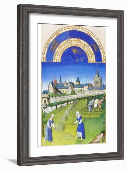 Le Tres Riches Heures Du Duc De Berry - June-Paul Herman & Jean Limbourg-Framed Art Print