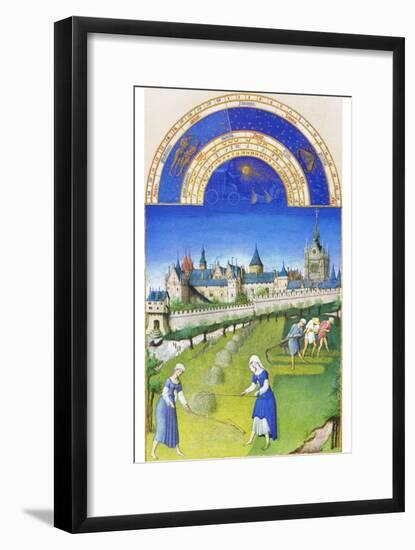 Le Tres Riches Heures Du Duc De Berry - June-Paul Herman & Jean Limbourg-Framed Art Print