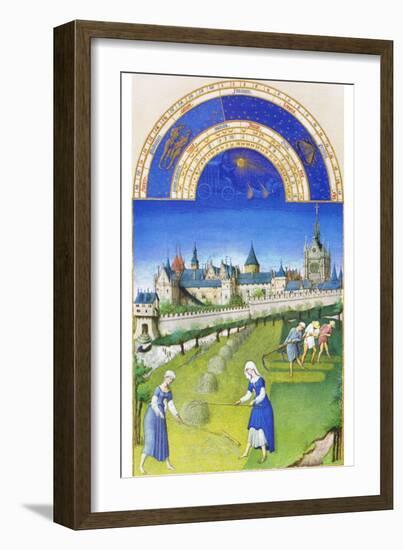 Le Tres Riches Heures Du Duc De Berry - June-Paul Herman & Jean Limbourg-Framed Art Print