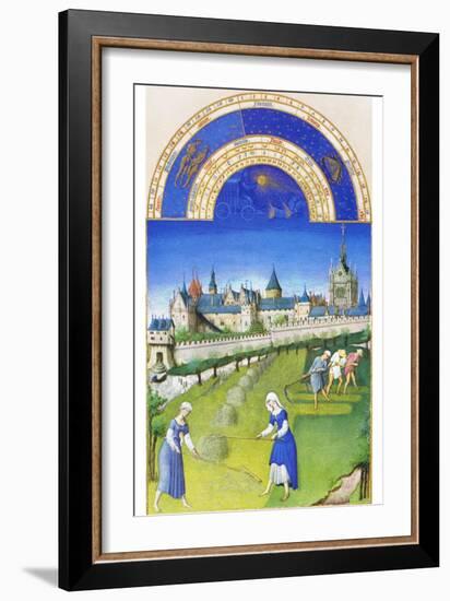 Le Tres Riches Heures Du Duc De Berry - June-Paul Herman & Jean Limbourg-Framed Art Print